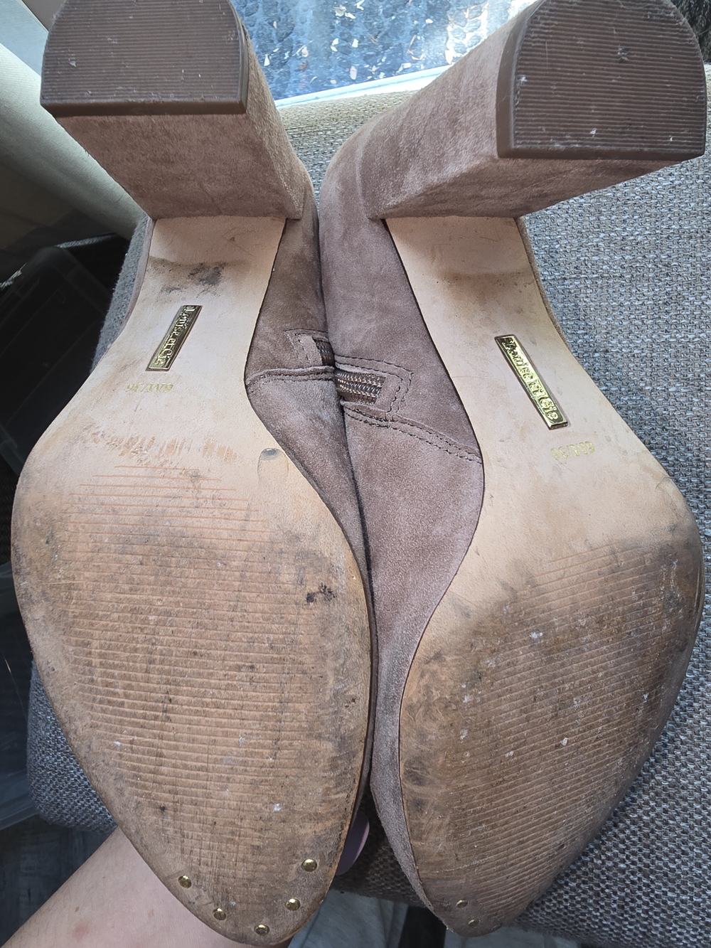 Louise et Cie Shayna Suede Block Heel Booties 
Size 6/ 36.5 - Picture 4 of 9